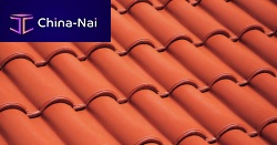 Interlocking roof tile RED "ENGOBE"barrelcurvedclay