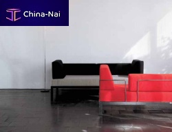 Contemporary sofa fabricred2-person