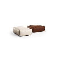 Contemporary ottoman Cubofabricleathersquare