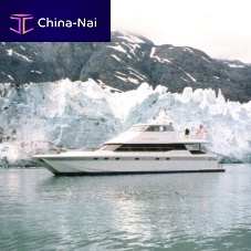 Catamaran motor yacht NORTHSTARcruisingwith enclosed flybridgeplaning hull