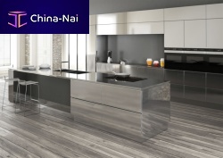 Contemporary kitchen Steelivestainless steelislandlarge