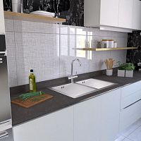 Wall-mounted decorative panel ROSE 3 FLOORbacksplashfor floorcover