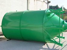 Horizontal silo telescopiccementfor bulk materials