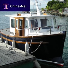 Inboard trawler P214wheelhouse1-cabin