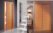 Interior door HORIZONTAL MODEL CHERRYwoodenslidingwithout glazing
