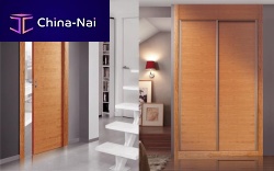 Interior door HORIZONTAL MODEL CHERRYwoodenslidingwithout glazing