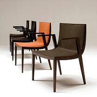Contemporary chair SWEEP indoorfabricleather