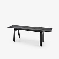 Contemporary bench Traverse ashwithout backrestwithout armrests