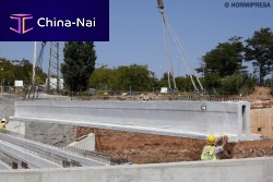 Prestressed concrete beam CIVIL TWIN precast concreteTfor flooring