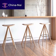 Contemporary bar stool BCTD leatherashash base