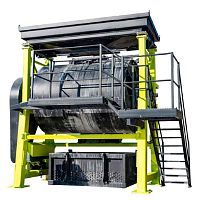 Stone finishing machine TORUSpolishingrotating barrelsfor dry polishing