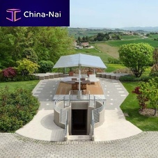 Self-supporting pergola AiroofWPCaluminumpainted steel