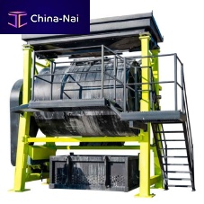 Stone finishing machine TORUSpolishingrotating barrelsfor dry polishing