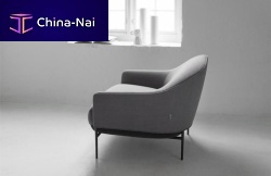 Contemporary armchair CHILLleatherfabric