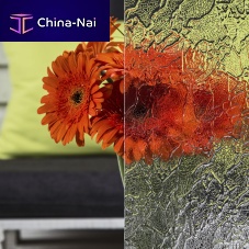 Laminated glass panel Ornament Dstructuralpatternedfor partition wall