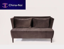 Traditional sofa MAGMAfabricbrownash