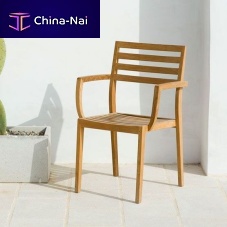 Contemporary chair Stellaoutdooracrylic fabricteak
