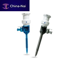 Laparoscopic trocar SJ serieswith insufflation tapwith sleevesingle use