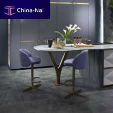 Contemporary bar chair SE57 OPTICAL SKIN indoorfabricchrome steel