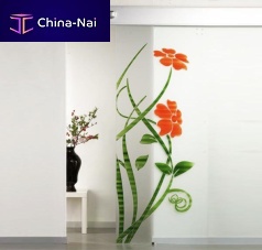 Interior door Flower TWOglassslidingcontemporary