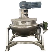 Boiling pan for the food industry electric