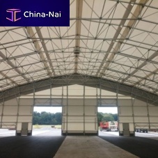 Metal frame tensile structure WAREHOUSE SHELTERSfor industrial applications