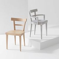 Contemporary chair CAFindoorfabricleather