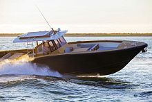 Inboard center console boat PICNIC OPENdieseltwin-enginewooden