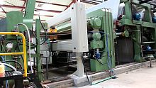 Paper machine calendering machine bi-nip