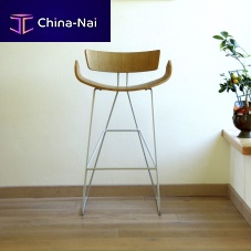 Contemporary bar chair Rayindoorplywoodmetal base