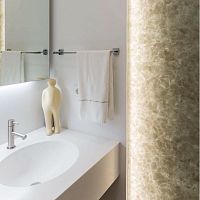 Fixed shower screen linearcornerfor alcoves
