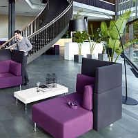 Contemporary daybed SOPHAfabricaluminum baseindoor
