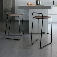 Contemporary bar chair DANSKE-C indooroakwalnut