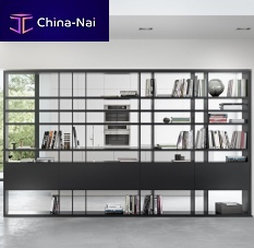Contemporary shelf VITAlacquered woodaluminumwhite