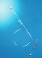 IV infusion set with Y portwith stopcockwith drip chamber
