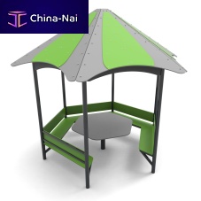 Galvanised steel gazebo ALT-S2HPLHPLmetal frame