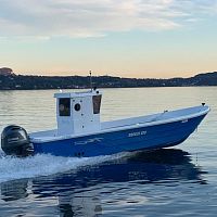 Outboard center console boat BREEZE 820twin-enginewheelhousefiberglass