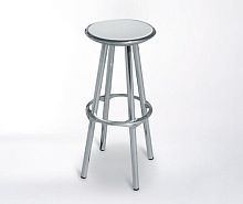 Contemporary bar stool APOLOpolypropylenealuminum basewith footrest