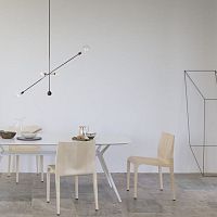 Contemporary chair LALEGGERA / 301indoorleathersynthetic leather