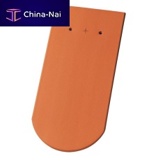 Plain roof tile FISH-SCALEflatclaycolored