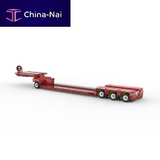 4-axle trailer towedfor industrial materialslow-loader
