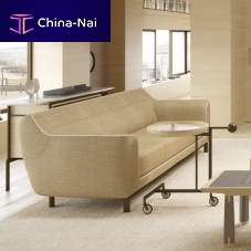 Contemporary sofa DEMAfabricleathergray