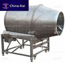 Rotary drum mixer in-linefor liquidshorizontal