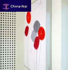 Wall-mounted acoustic panel fabricrectangularprinted