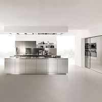Contemporary kitchen FREE STEEL stainless steelanodized aluminumbrushed stainless steel