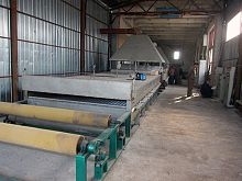 Wire mesh coating line