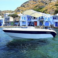 Outboard center console boat BLU WATER 1707-person max.sundeck