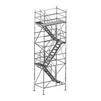 Quarter-turn stairs 90-3023Zmetal stepstainless steel frameindustrial