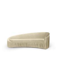 Semicircular sofa VAMPcontemporaryvelvetcustomizable color