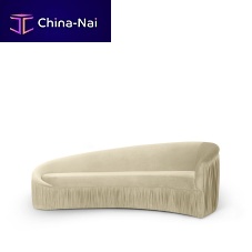 Semicircular sofa VAMPcontemporaryvelvetcustomizable color